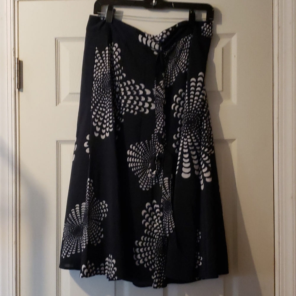 Navy Blue and white skirt